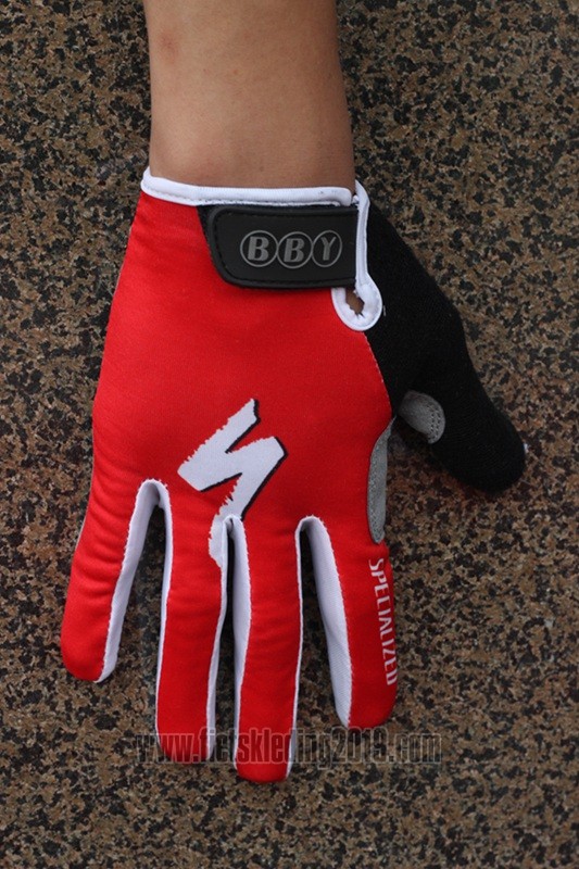 2014 Specialized Handschoenen Met Lange Vingers Cycling Rood en Zwart